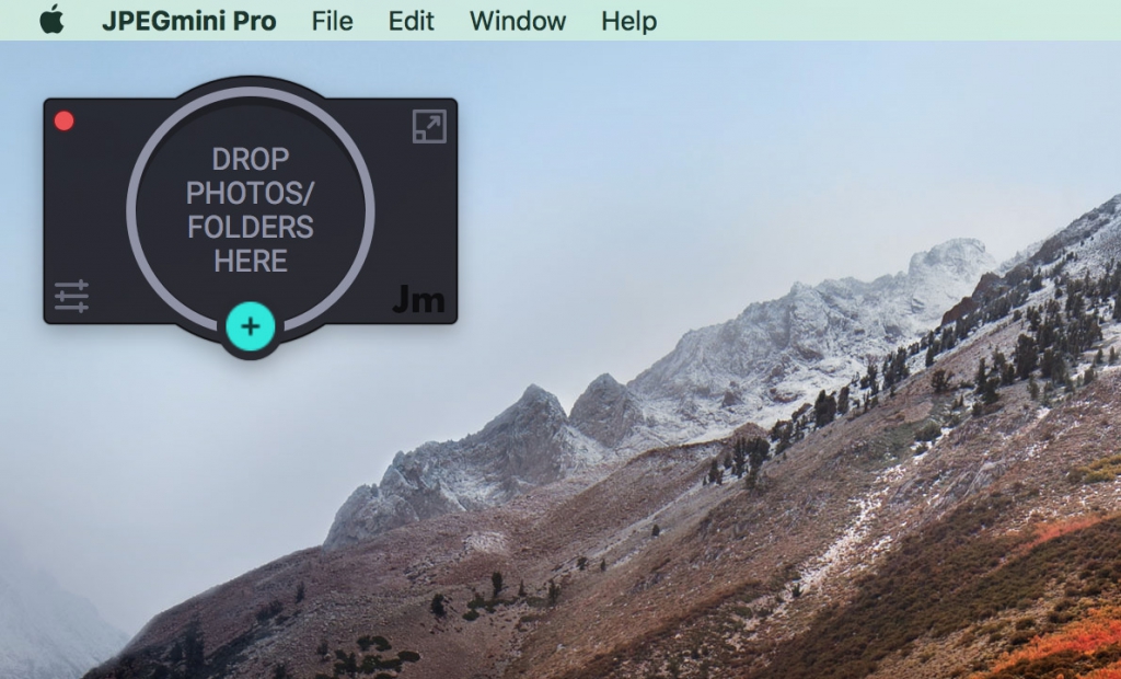 JPEGmini MInime Screenshot