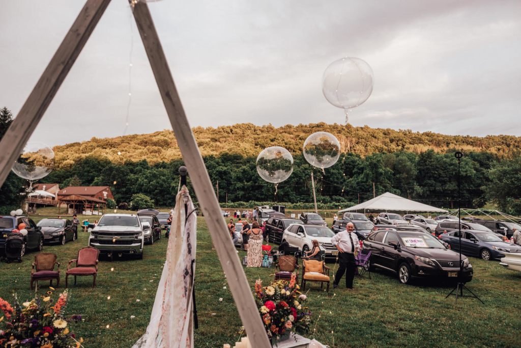 Drive-in wedding 